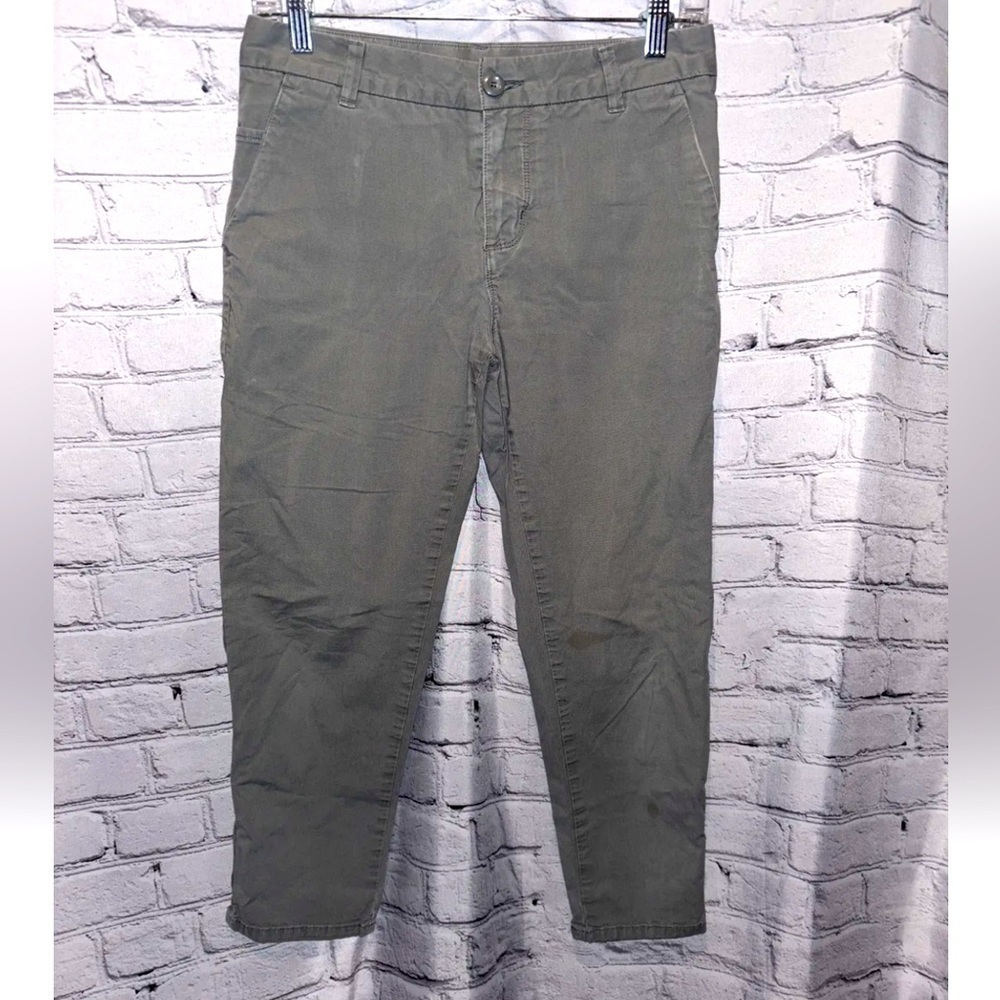 Patagonia Gray Organic Cotton Stretch Women’s Pants Size 2 Chino Pockets Casual
